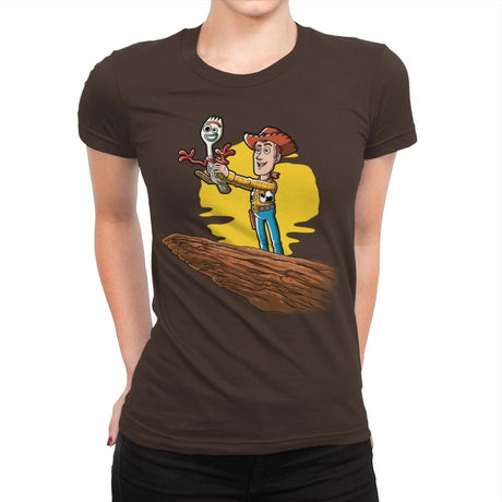 The Not a Toy King - Womens Premium T-Shirts RIPT Apparel Small / Dark Chocolate