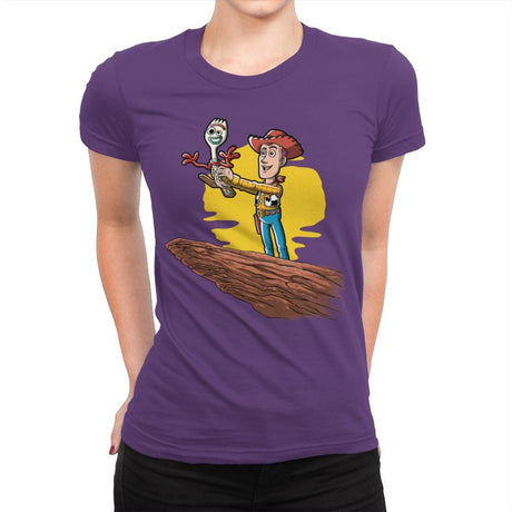 The Not a Toy King - Womens Premium T-Shirts RIPT Apparel Small / Purple Rush