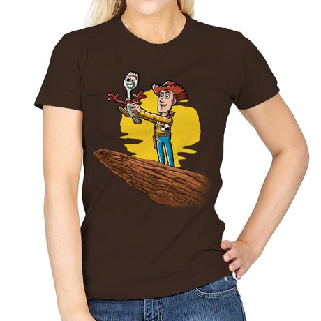 The Not a Toy King - Womens T-Shirts RIPT Apparel Small / Dark Chocolate