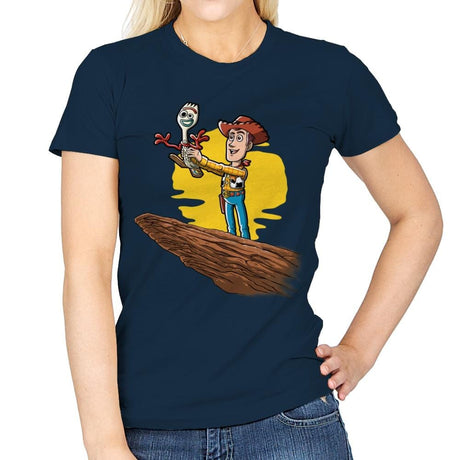 The Not a Toy King - Womens T-Shirts RIPT Apparel Small / Navy