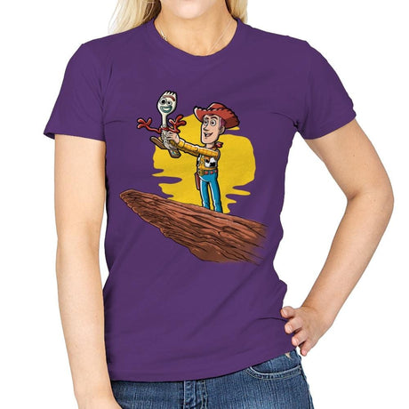 The Not a Toy King - Womens T-Shirts RIPT Apparel Small / Purple