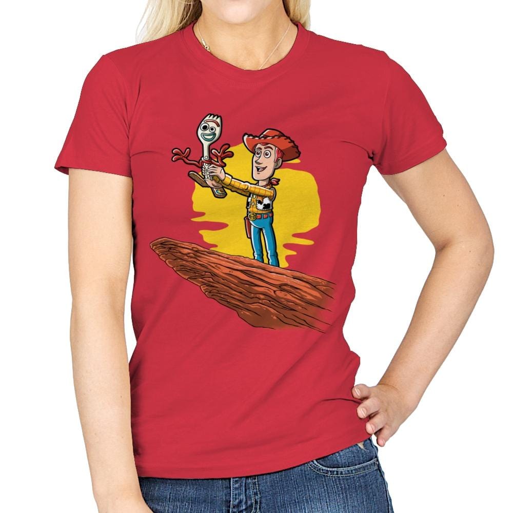The Not a Toy King - Womens T-Shirts RIPT Apparel Small / Red