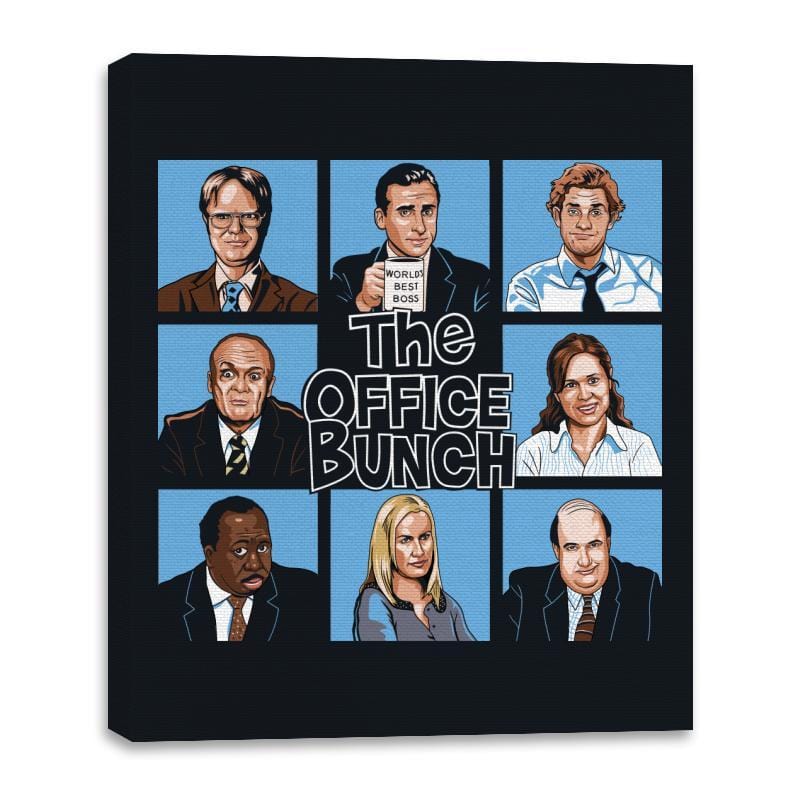 The Office Bunch - Canvas Wraps Canvas Wraps RIPT Apparel 16x20 / Black