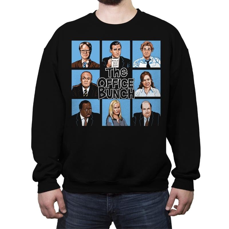 The Office Bunch - Crew Neck Sweatshirt Crew Neck Sweatshirt RIPT Apparel Small / Black