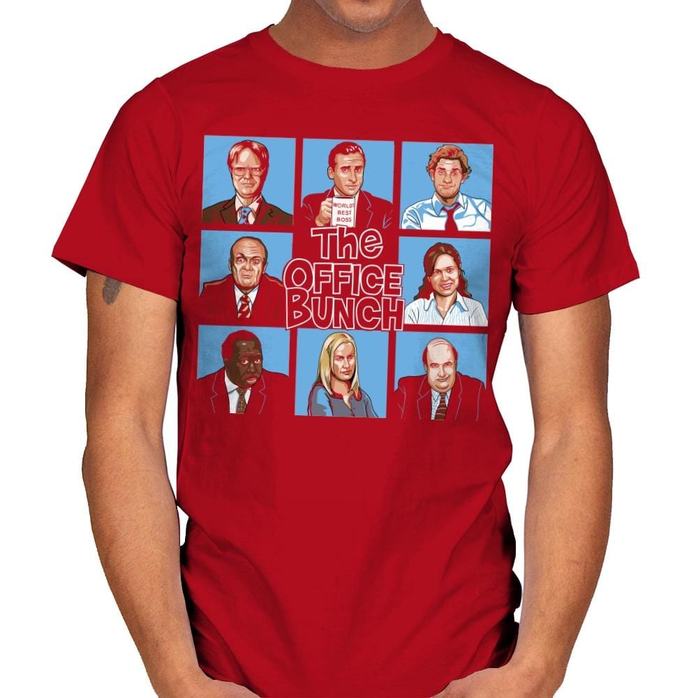 The Office Bunch - Mens T-Shirts RIPT Apparel Small / Red