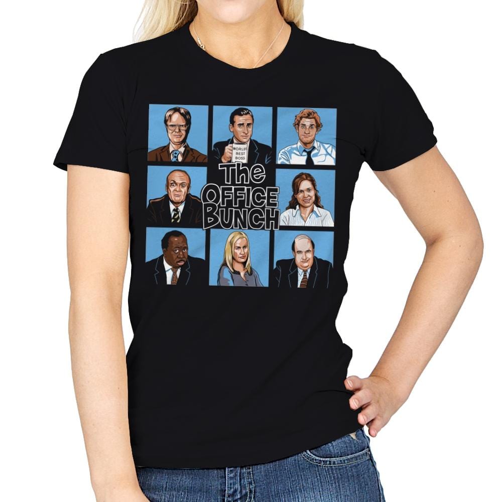 The Office Bunch - Womens T-Shirts RIPT Apparel Small / Black
