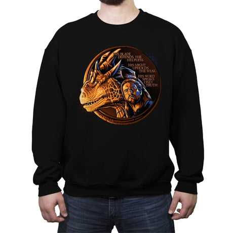 The Old Code - Crew Neck Sweatshirt Crew Neck Sweatshirt RIPT Apparel Small / Black