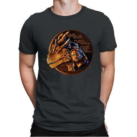 The Old Code - Mens Premium T-Shirts RIPT Apparel Small / Heavy Metal