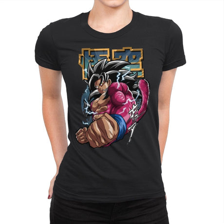 The Old Super Saiyan 4 - Womens Premium T-Shirts RIPT Apparel Small / Black