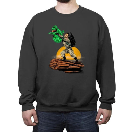 The Onionhead King  - Crew Neck Sweatshirt Crew Neck Sweatshirt RIPT Apparel Small / Charcoal