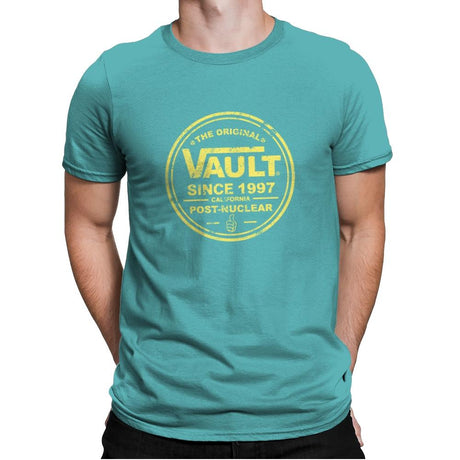 The Original Vault - Mens Premium T-Shirts RIPT Apparel Small / Tahiti Blue