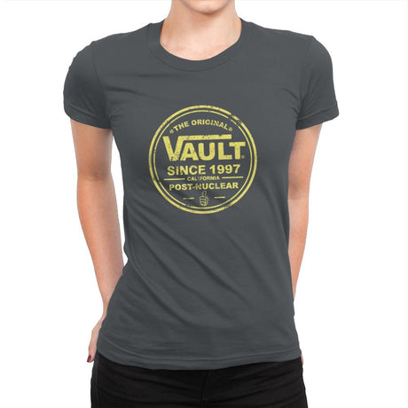 The Original Vault - Womens Premium T-Shirts RIPT Apparel Small / Heavy Metal