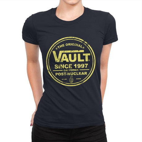 The Original Vault - Womens Premium T-Shirts RIPT Apparel Small / Midnight Navy
