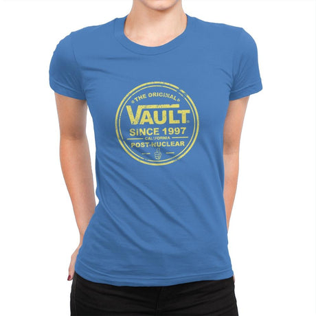 The Original Vault - Womens Premium T-Shirts RIPT Apparel Small / Tahiti Blue