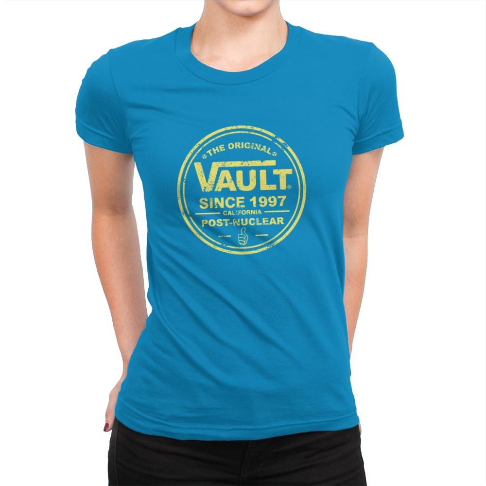 The Original Vault - Womens Premium T-Shirts RIPT Apparel Small / Turquoise