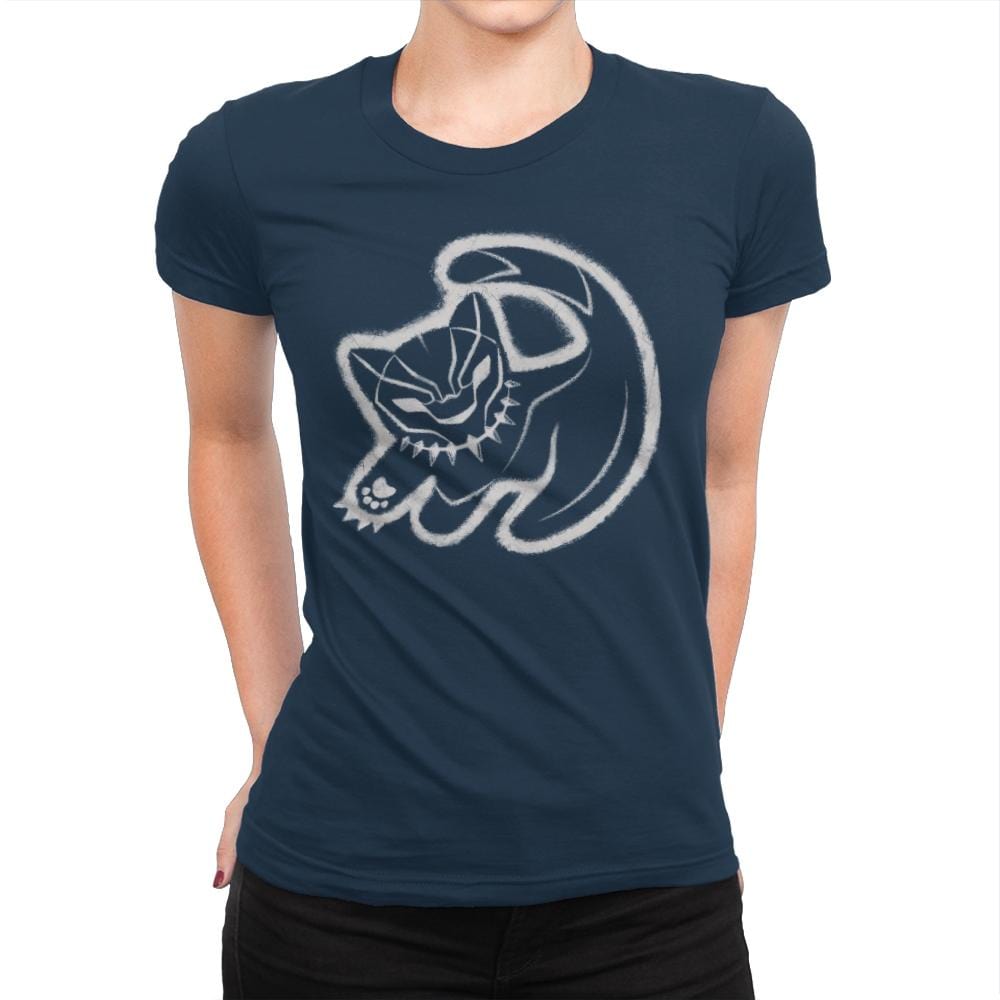 The Panther King - Best Seller - Womens Premium T-Shirts RIPT Apparel Small / Midnight Navy
