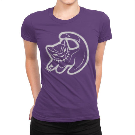The Panther King - Best Seller - Womens Premium T-Shirts RIPT Apparel Small / Purple Rush