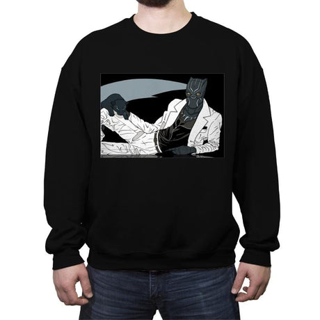 The Panther King of Pop - Crew Neck Sweatshirt Crew Neck Sweatshirt RIPT Apparel