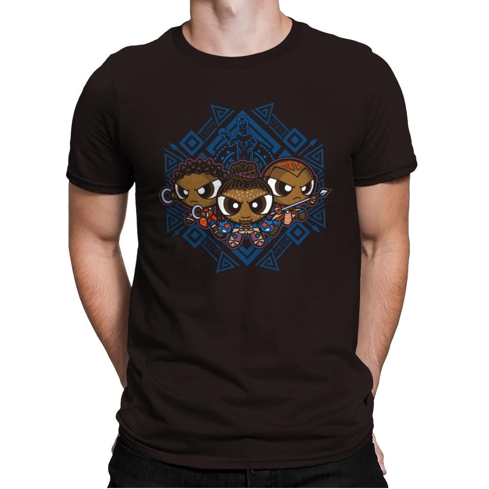 The Pantherpuff Girls Exclusive - Mens Premium T-Shirts RIPT Apparel Small / Dark Chocolate