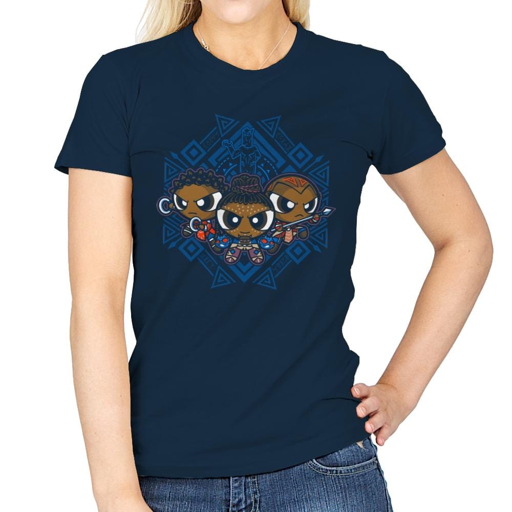 The Pantherpuff Girls Exclusive - Womens T-Shirts RIPT Apparel Small / Navy