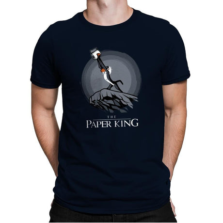 The Paper King - Mens Premium T-Shirts RIPT Apparel Small / Midnight Navy