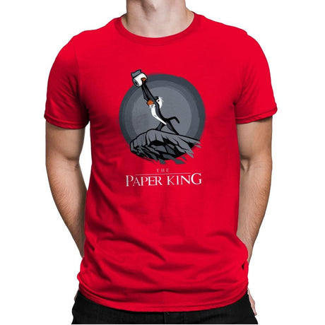 The Paper King - Mens Premium T-Shirts RIPT Apparel Small / Red