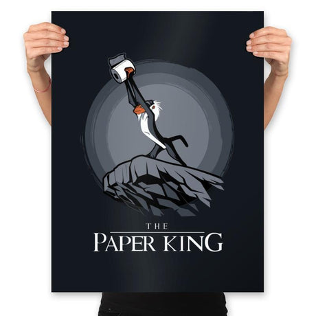 The Paper King - Prints Posters RIPT Apparel 18x24 / Black