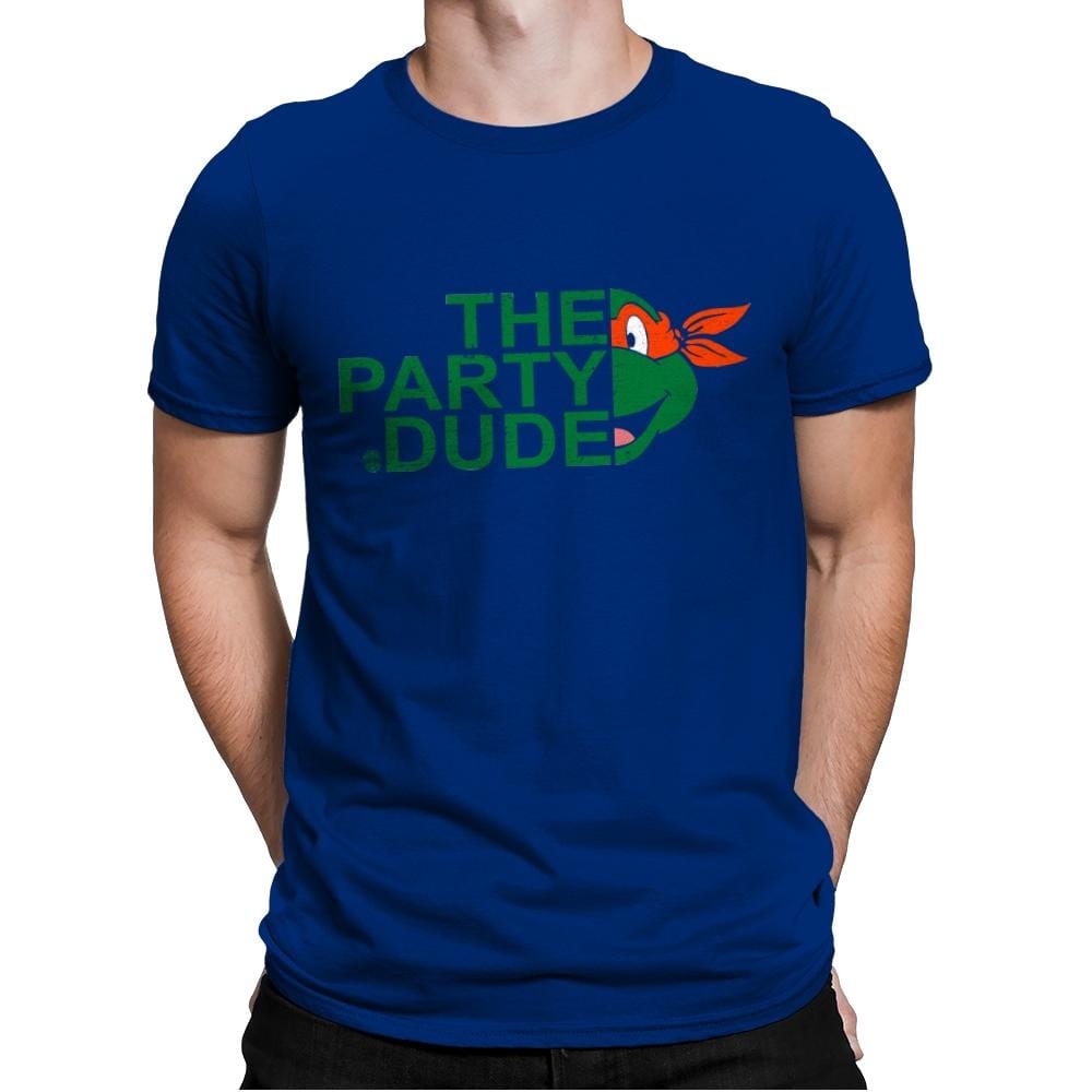 The Party Dude - Mens Premium T-Shirts RIPT Apparel Small / Royal