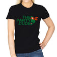 The Party Dude - Womens T-Shirts RIPT Apparel Small / Black