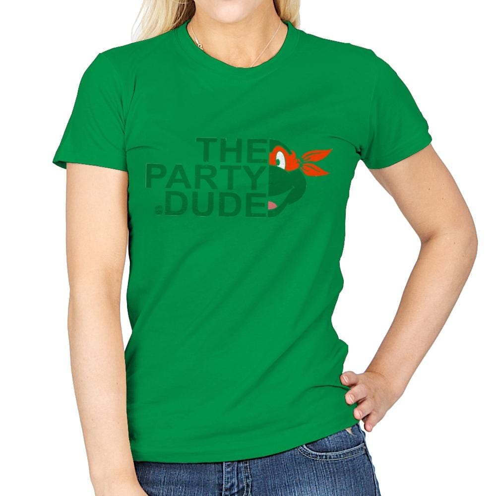The Party Dude - Womens T-Shirts RIPT Apparel Small / Irish Green