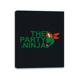 The Party Ninja - Canvas Wraps Canvas Wraps RIPT Apparel 11x14 / Black