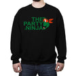 The Party Ninja - Crew Neck Sweatshirt Crew Neck Sweatshirt RIPT Apparel Small / Black