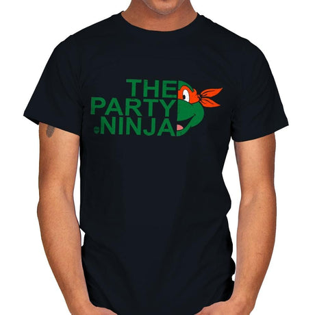 The Party Ninja - Mens T-Shirts RIPT Apparel Small / Black