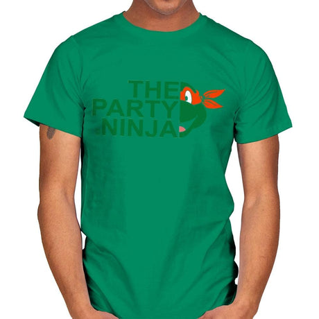 The Party Ninja - Mens T-Shirts RIPT Apparel Small / Kelly
