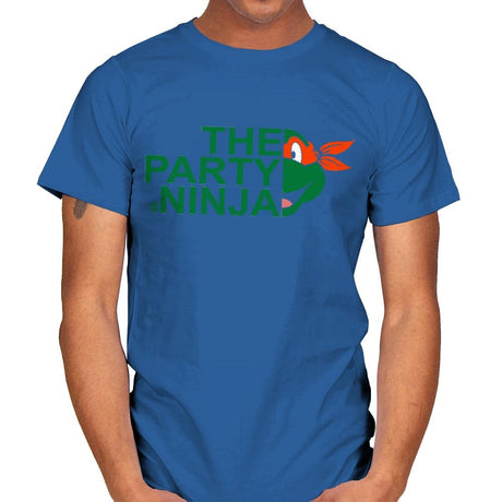 The Party Ninja - Mens T-Shirts RIPT Apparel Small / Royal