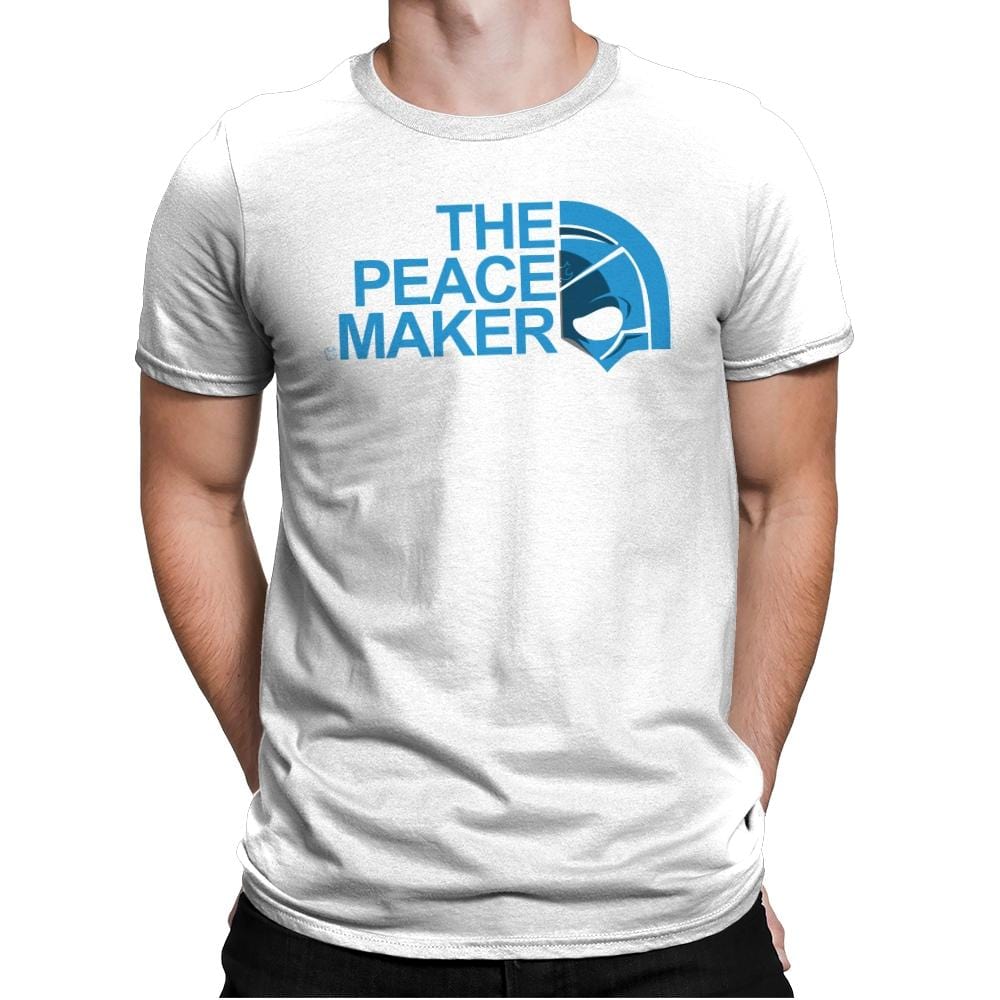The Peace Face - Mens Premium T-Shirts RIPT Apparel Small / White