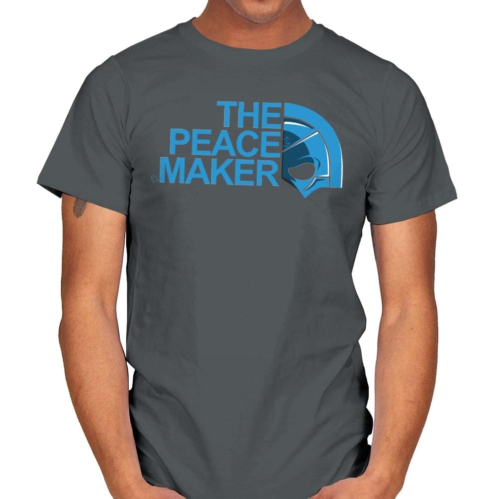 The Peace Face - Mens T-Shirts RIPT Apparel Small / Charcoal