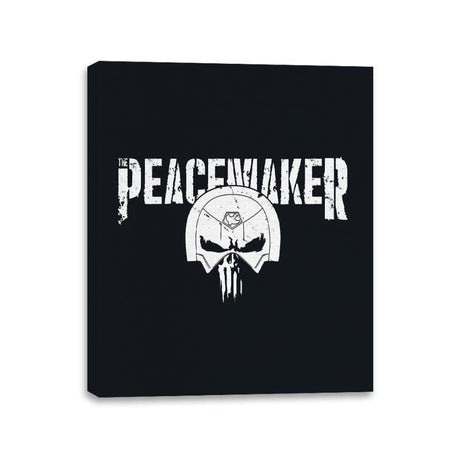 The Peace-nisher - Canvas Wraps Canvas Wraps RIPT Apparel 11x14 / Black