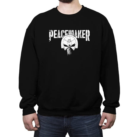 The Peace-nisher - Crew Neck Sweatshirt Crew Neck Sweatshirt RIPT Apparel Small / Black