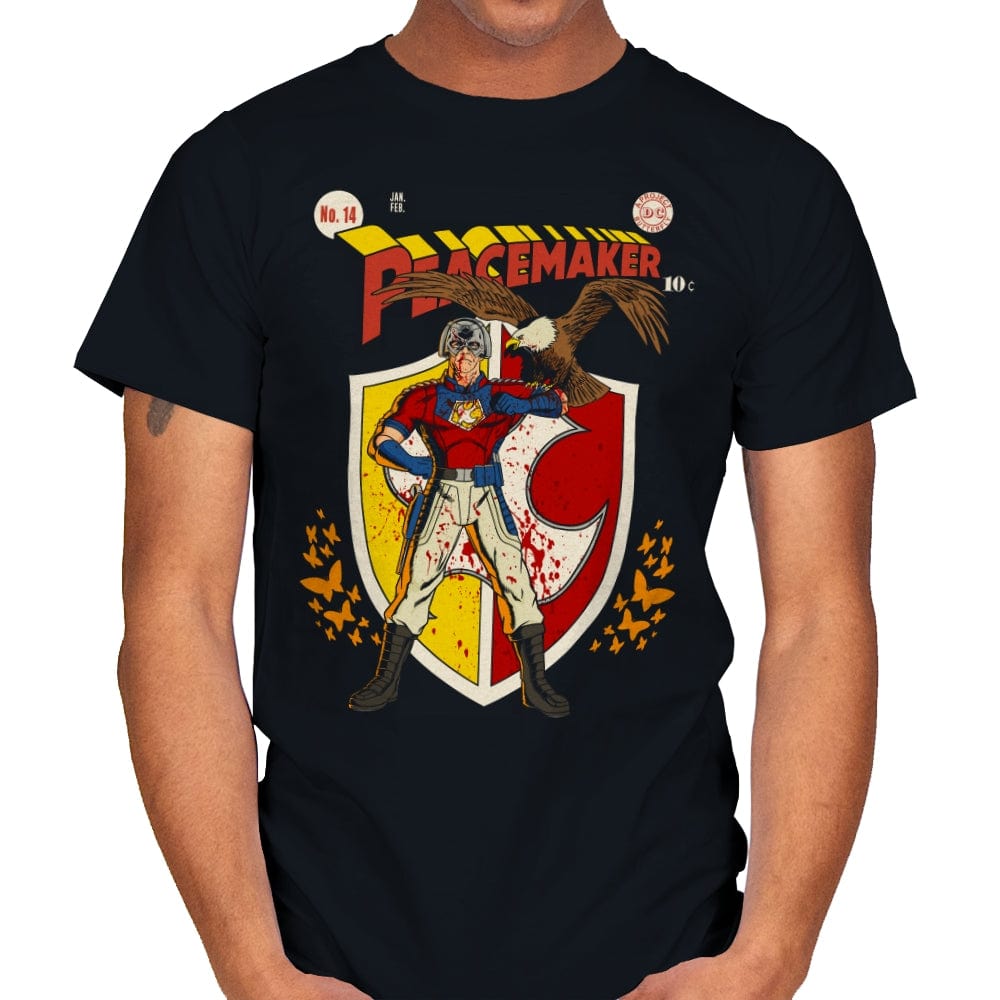 The Peacemaker Featuring Eagly Comics - Mens T-Shirts RIPT Apparel Small / Black