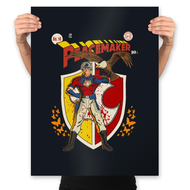 The Peacemaker Featuring Eagly Comics - Prints Posters RIPT Apparel 18x24 / Black