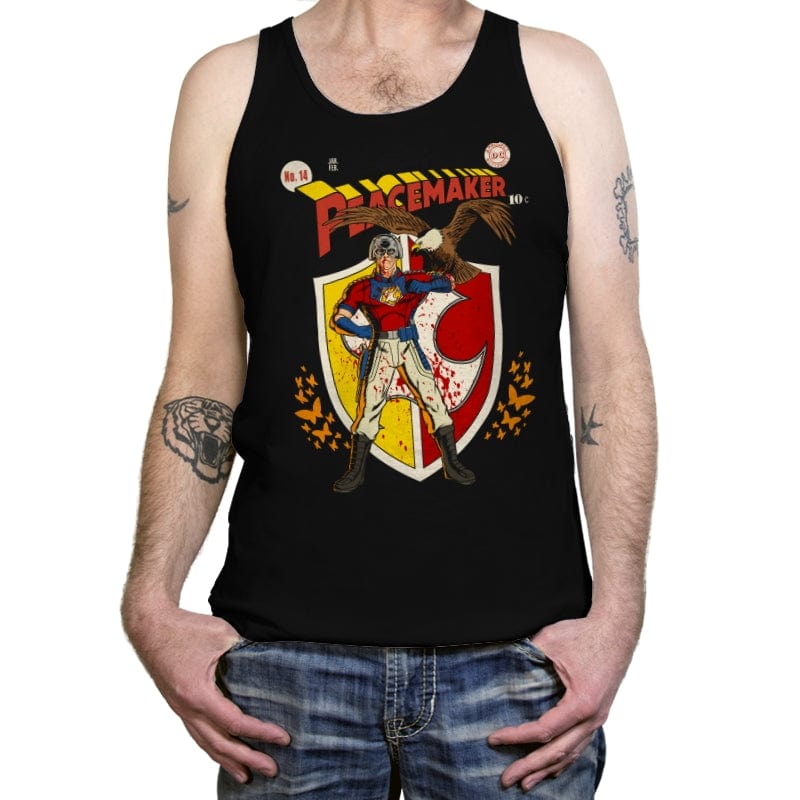 The Peacemaker Featuring Eagly Comics - Tanktop Tanktop RIPT Apparel X-Small / Black