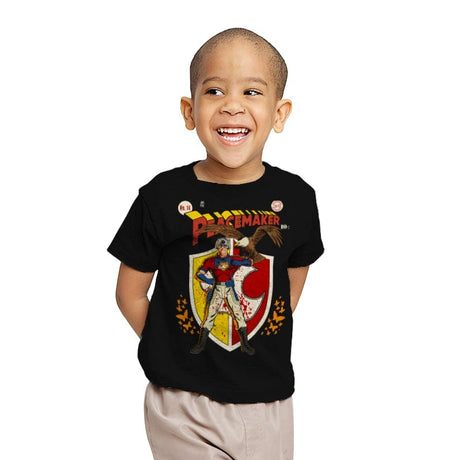 The Peacemaker Featuring Eagly Comics - Youth T-Shirts RIPT Apparel X-small / Black