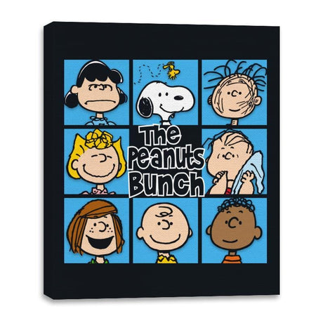The Peanuts Bunch - Canvas Wraps Canvas Wraps RIPT Apparel 16x20 / Black