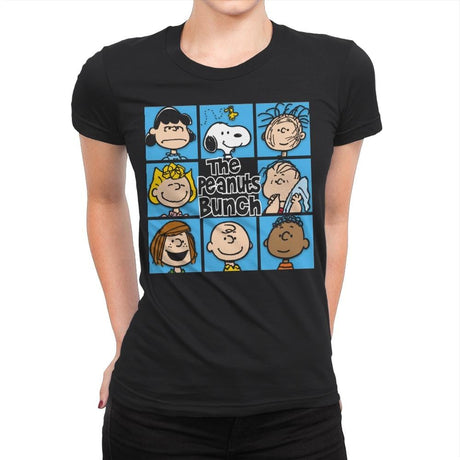 The Peanuts Bunch - Womens Premium T-Shirts RIPT Apparel Small / Black
