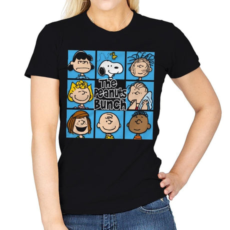 The Peanuts Bunch - Womens T-Shirts RIPT Apparel Small / Black