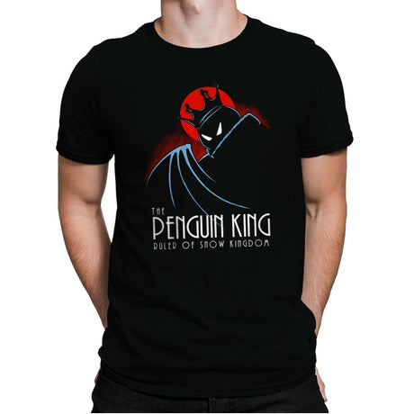 The Penguin King - Mens Premium T-Shirts RIPT Apparel Small / Black