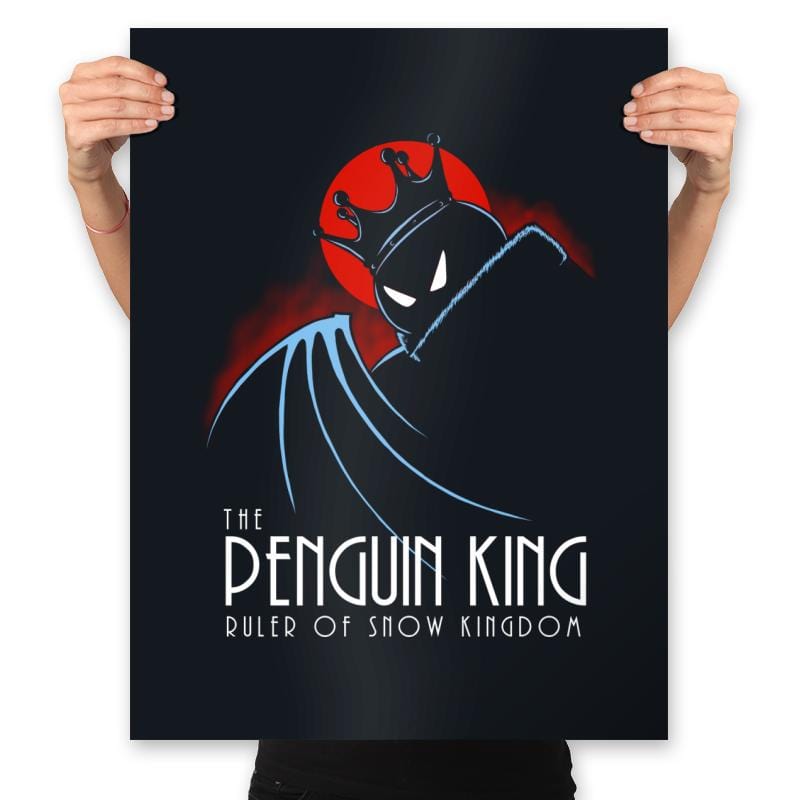 The Penguin King - Prints Posters RIPT Apparel 18x24 / Black