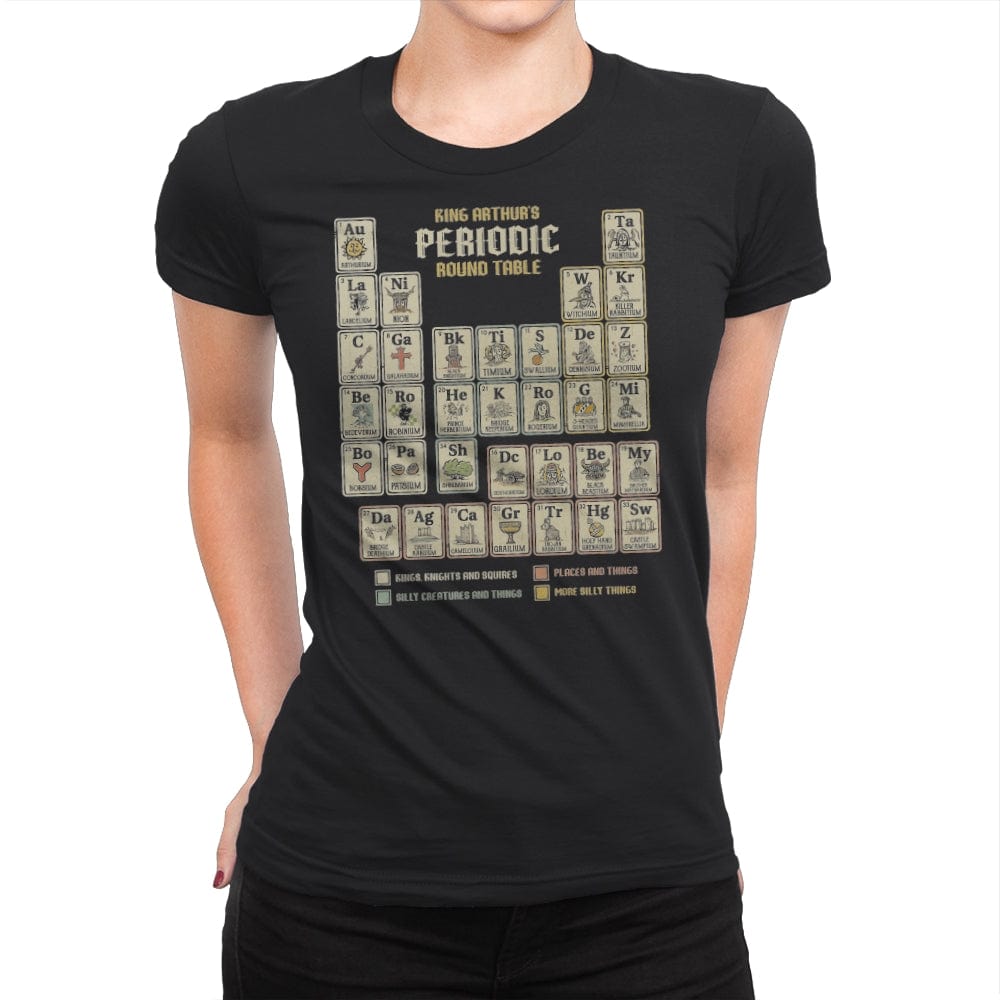 The Periodic Round Table - Womens Premium T-Shirts RIPT Apparel Small / Black