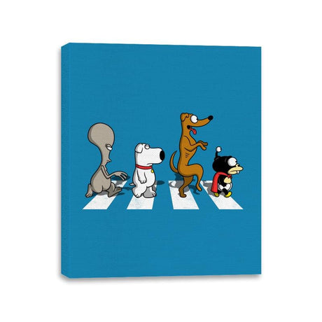 The Pets on Abbey Road - Canvas Wraps Canvas Wraps RIPT Apparel 11x14 / Sapphire